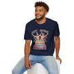Buff Abraham Lincoln and George Washington Jumping Out of Birthday Cake T-Shirt | 4th of July Patriotic