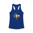 Texas Longhorn Skull Women's Racerback Tank