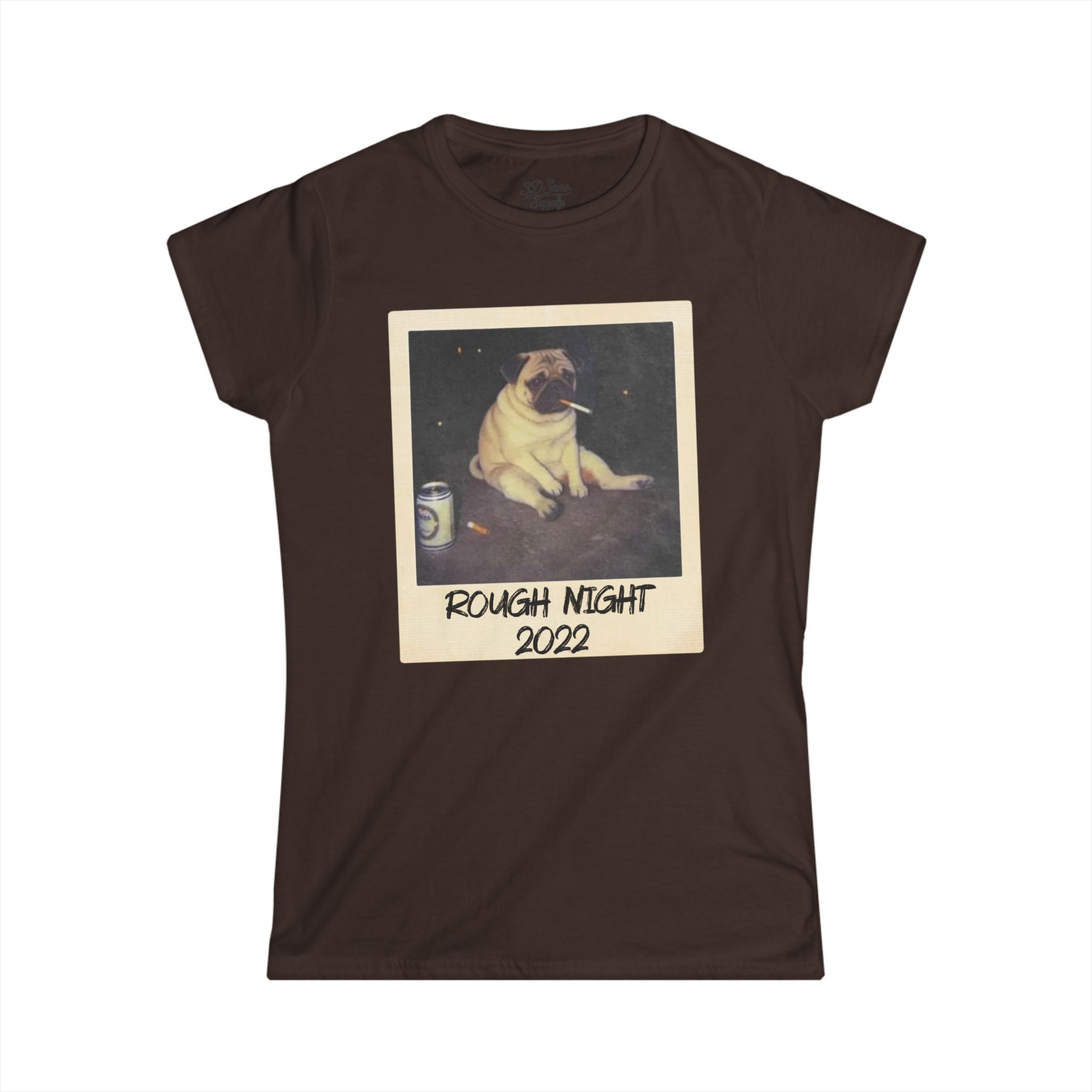 Personalized Polaroid Photo Tee – Custom Women's Softstyle T-Shirt