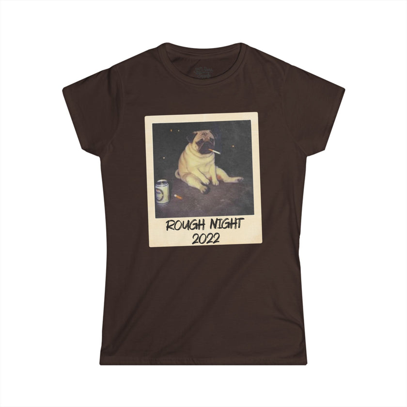 Personalized Polaroid Photo Tee – Custom Women's Softstyle T-Shirt