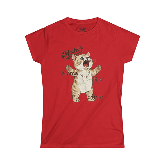 Mother's Day Kitten Mama T-Shirt — Mother's Day Kitty Cat Mom Tee