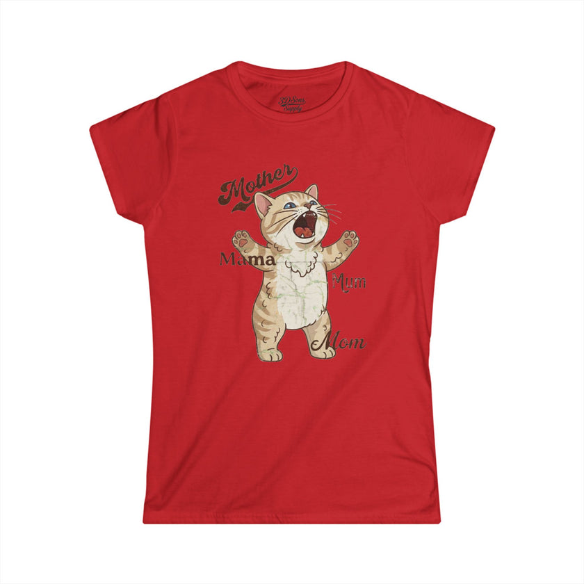 Mother's Day Kitten Mama T-Shirt — Mother's Day Kitty Cat Mom Tee