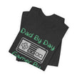 Personalized Dad By Day Gamer By Night T-Shirt — Established 2018 Retro Controller Tee