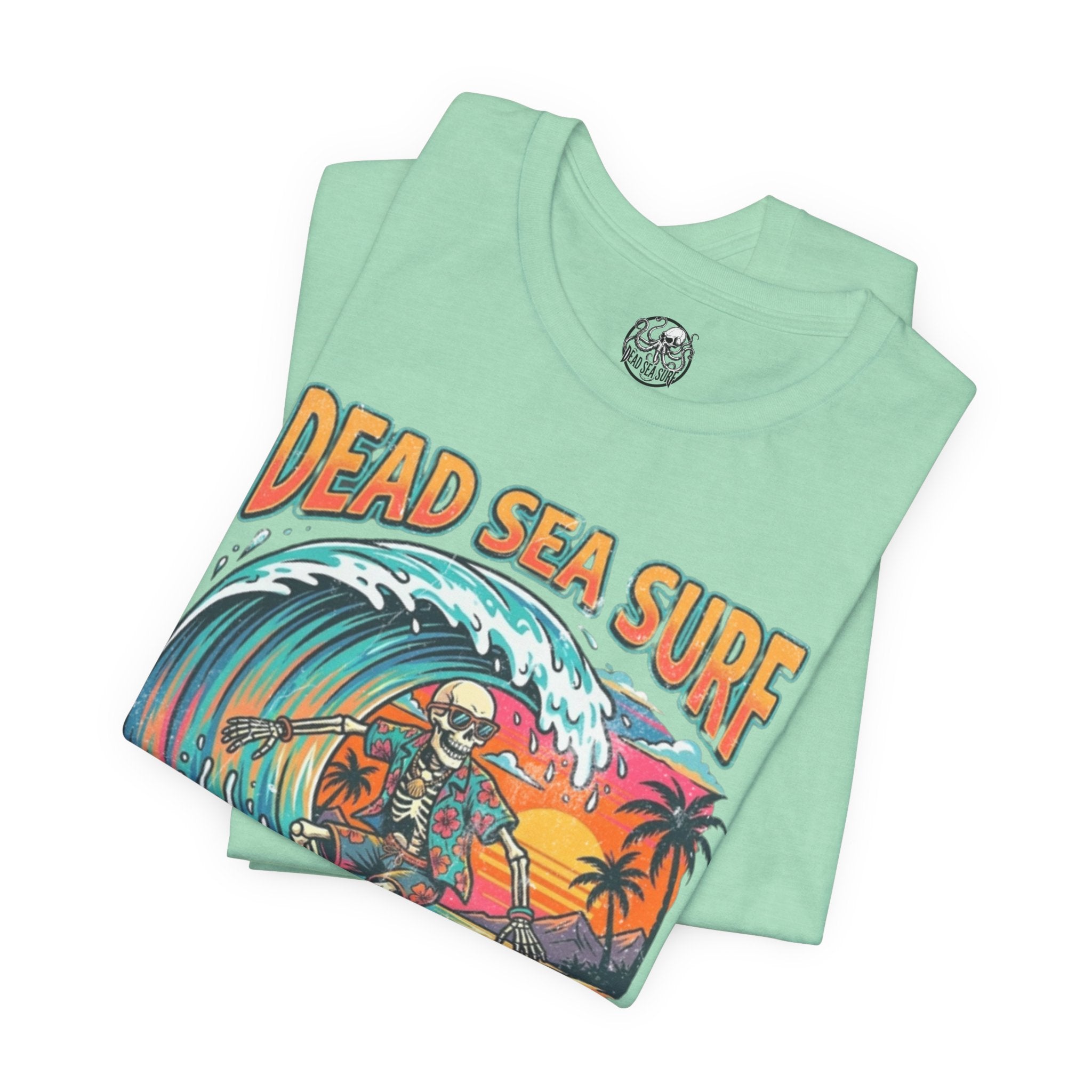 Dead Sea Surf Shark Attack T-Shirt | Bold Nautical Graphic Tee – 3D Sons Supply Co