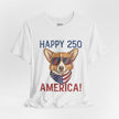Happy 250 America! Corgi Sunglasses Patriotic Tee