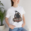 Sawyer Family Chainsaw Repair Graphic Tee — Vintage Horror Movie Logo T-Shirt