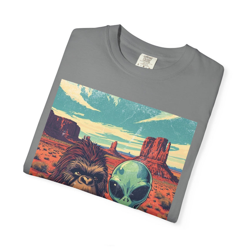 Alien & Bigfoot Monument Park T-Shirt