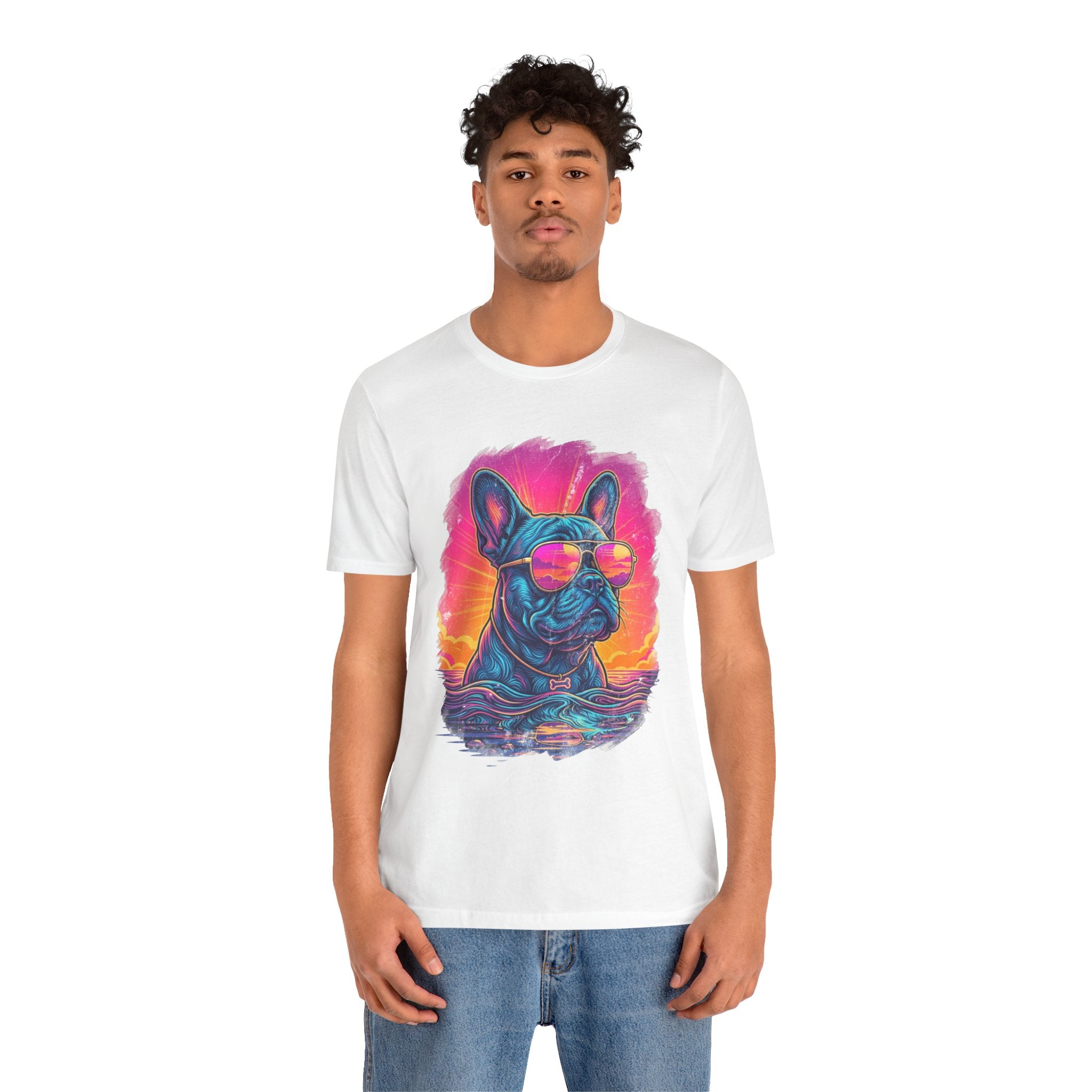 French Bulldog Retro 90s Tee — Vice City Vintage Dog Graphic