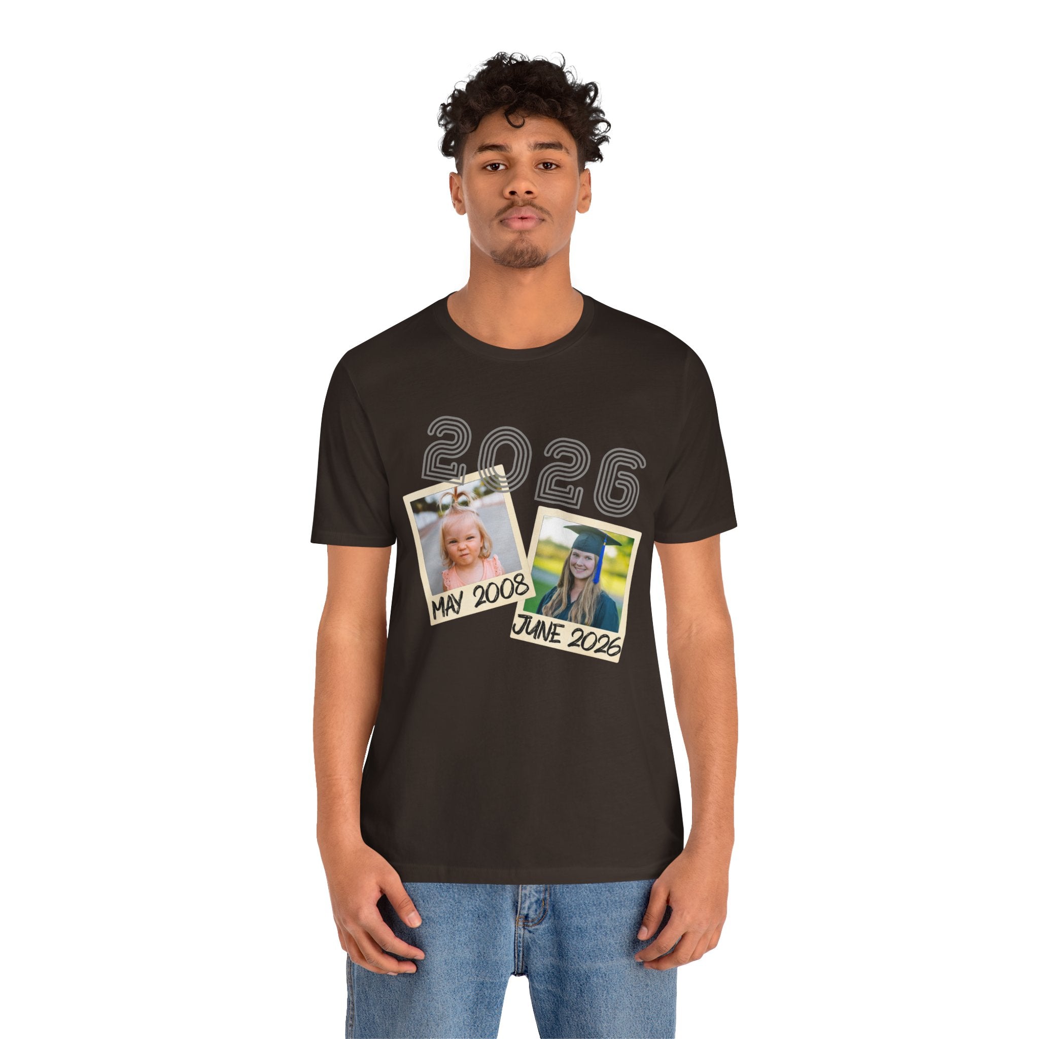 Personalized Custom Graduation & Parent Gift - Throwback Photo Memory Tee