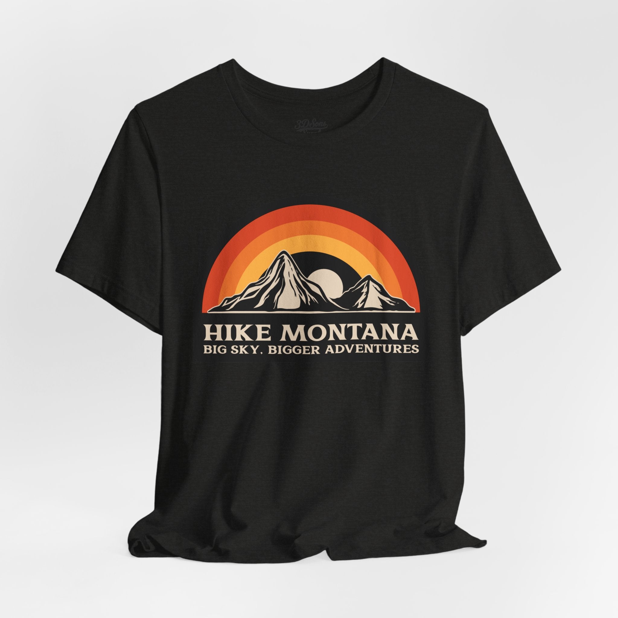 Hike Montana Mountain Adventure T-Shirt — Hiking Graphic Tee