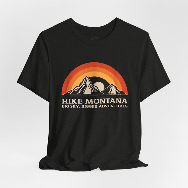 Hike Montana Mountain Adventure T-Shirt — Hiking Graphic Tee