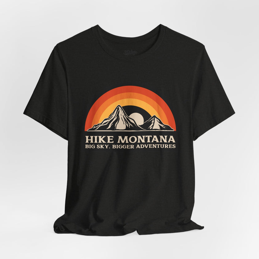 Hike Montana Mountain Adventure T-Shirt — Hiking Graphic Tee