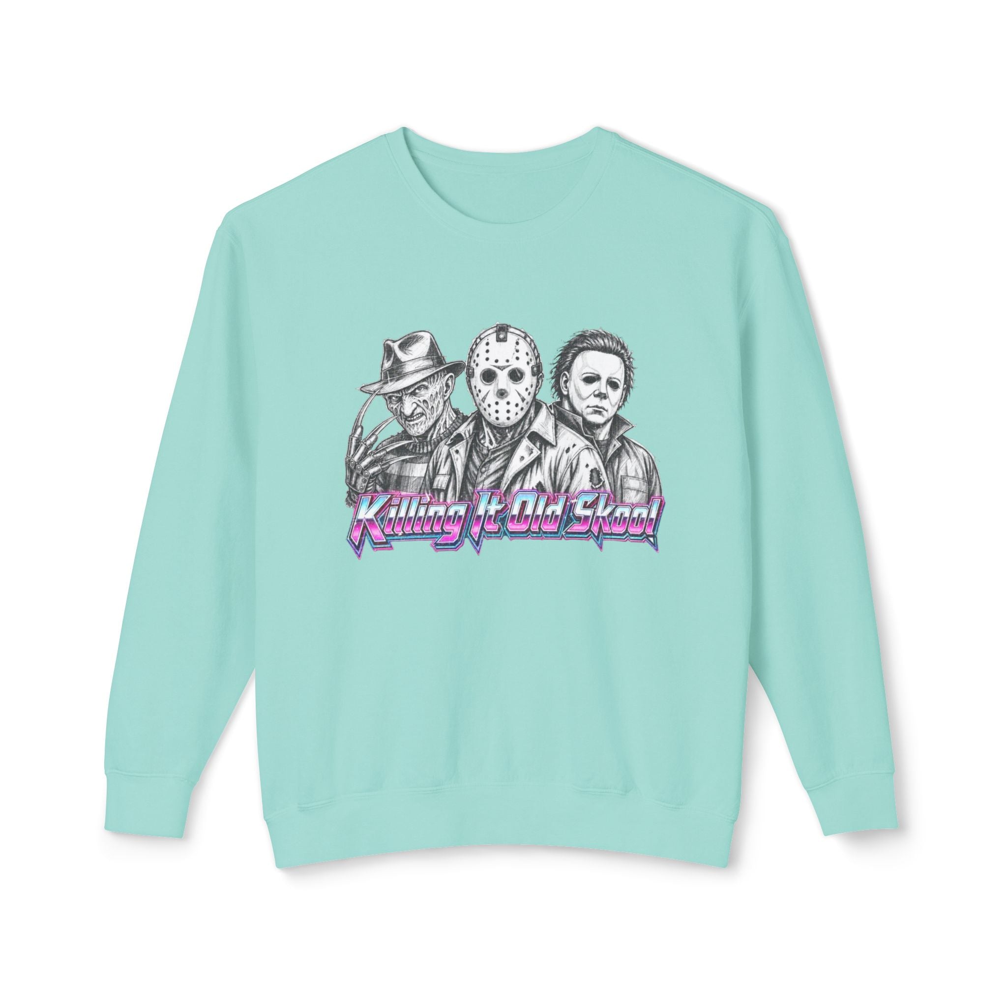 Retro Slasher Icons Sweatshirt | Freddy Jason Michael Crewneck