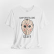 Camp Crystal Lake Staff T-Shirt — Horror Mask Vintage Tee