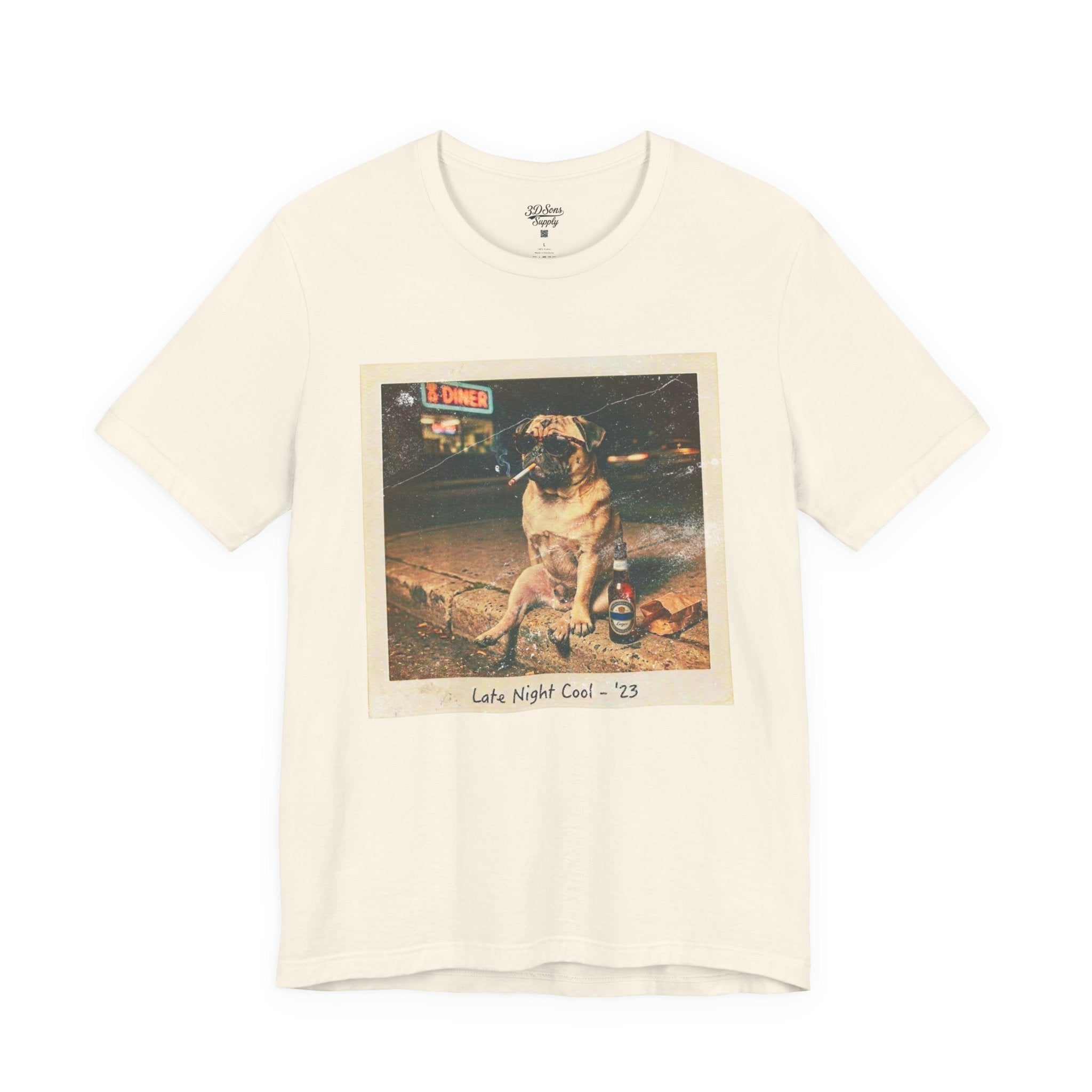 Vintage Pug Photo Tee — 