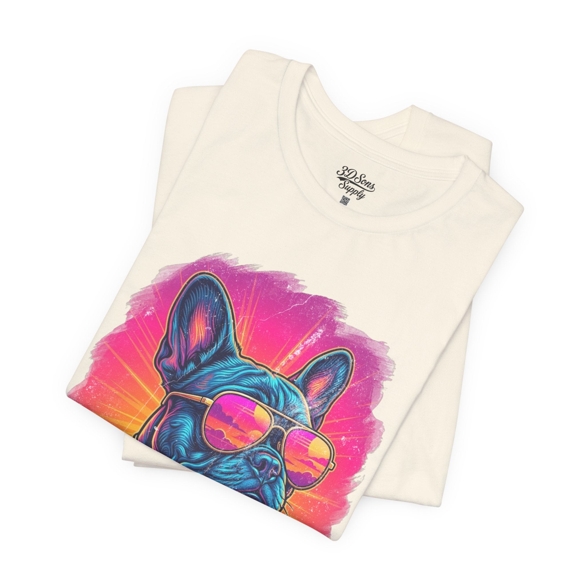 French Bulldog Retro 90s Tee — Vice City Vintage Dog Graphic