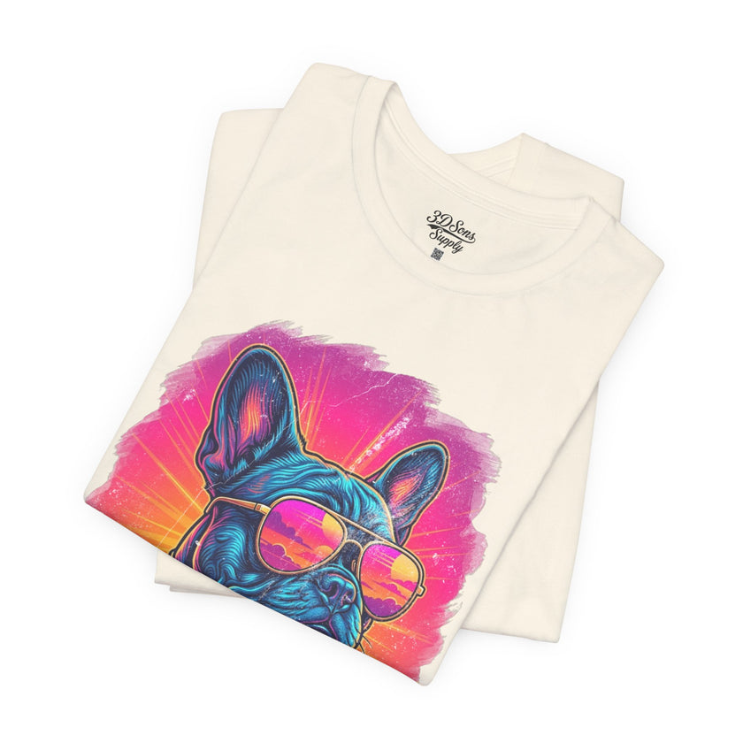 French Bulldog Retro 90s Tee — Vice City Vintage Dog Graphic