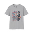 Pumped for July 4th Abraham Lincoln T-Shirt | Funny Patriotic Tee