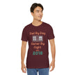 Personalized Dad By Day Gamer By Night T-Shirt — Established 2018 Retro Controller Tee