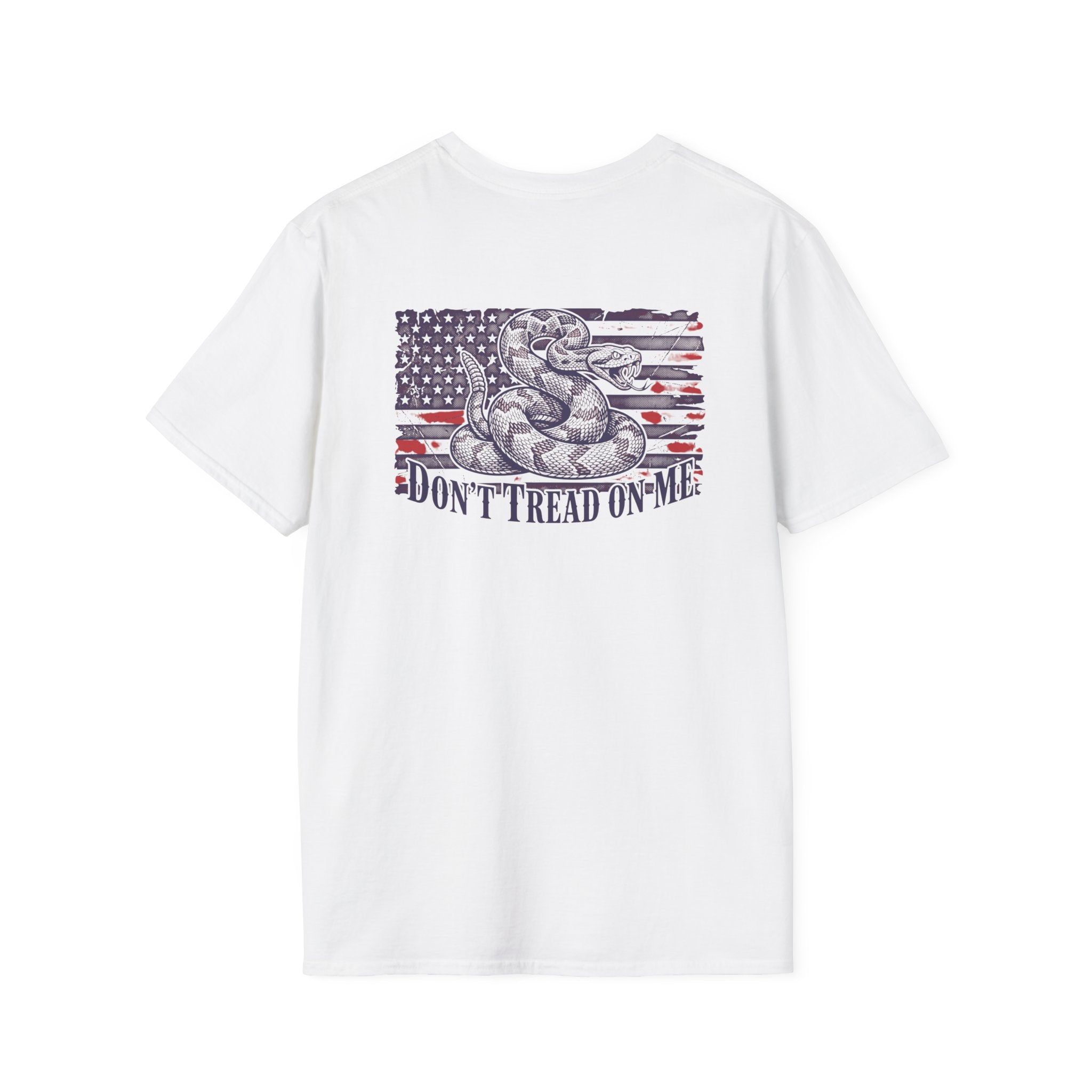 Dont Tread On Me Flag Tee Shirt American Gadsden Patriotic Independence Day Tee