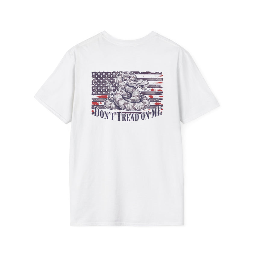 Dont Tread On Me Flag Tee Shirt American Gadsden Patriotic Independence Day Tee