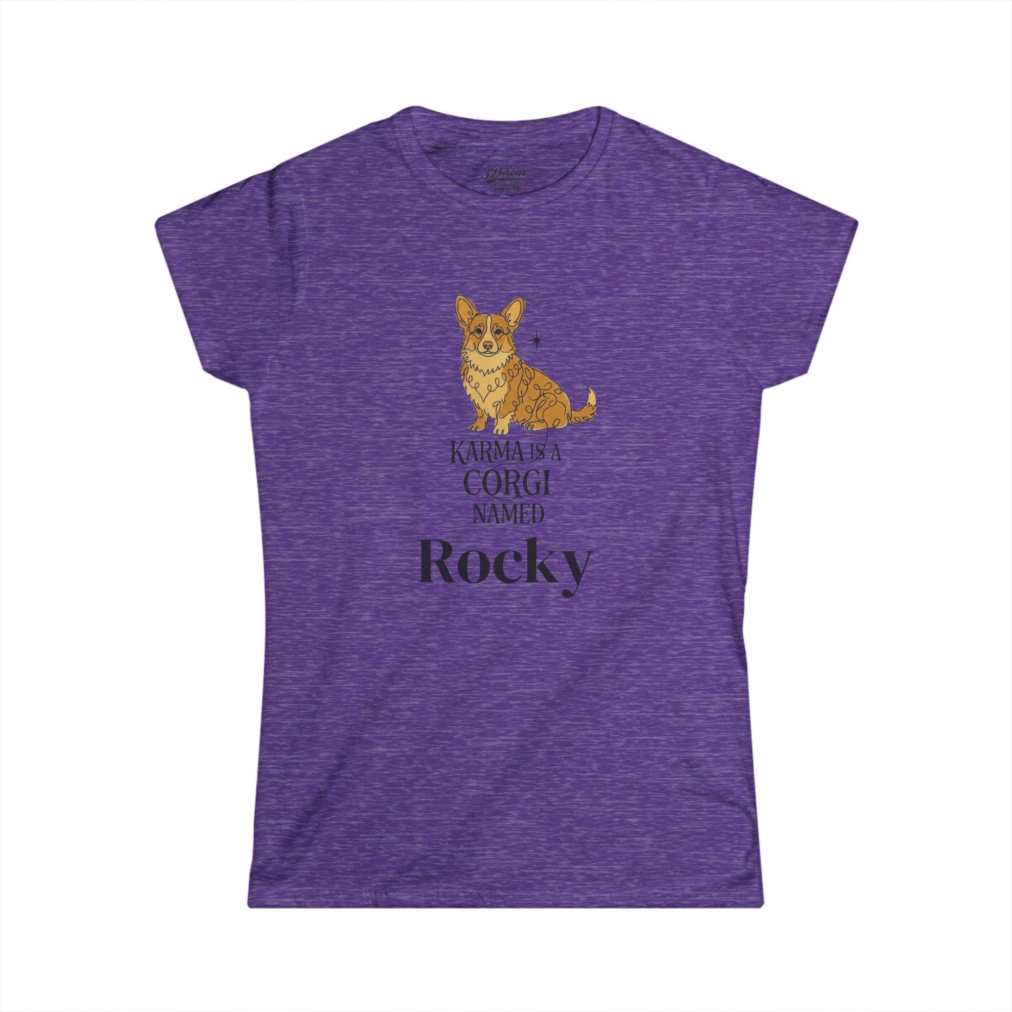 Karma Is A Corgi Named Personalized Tee — Personalized Corgi Illustration Shirt