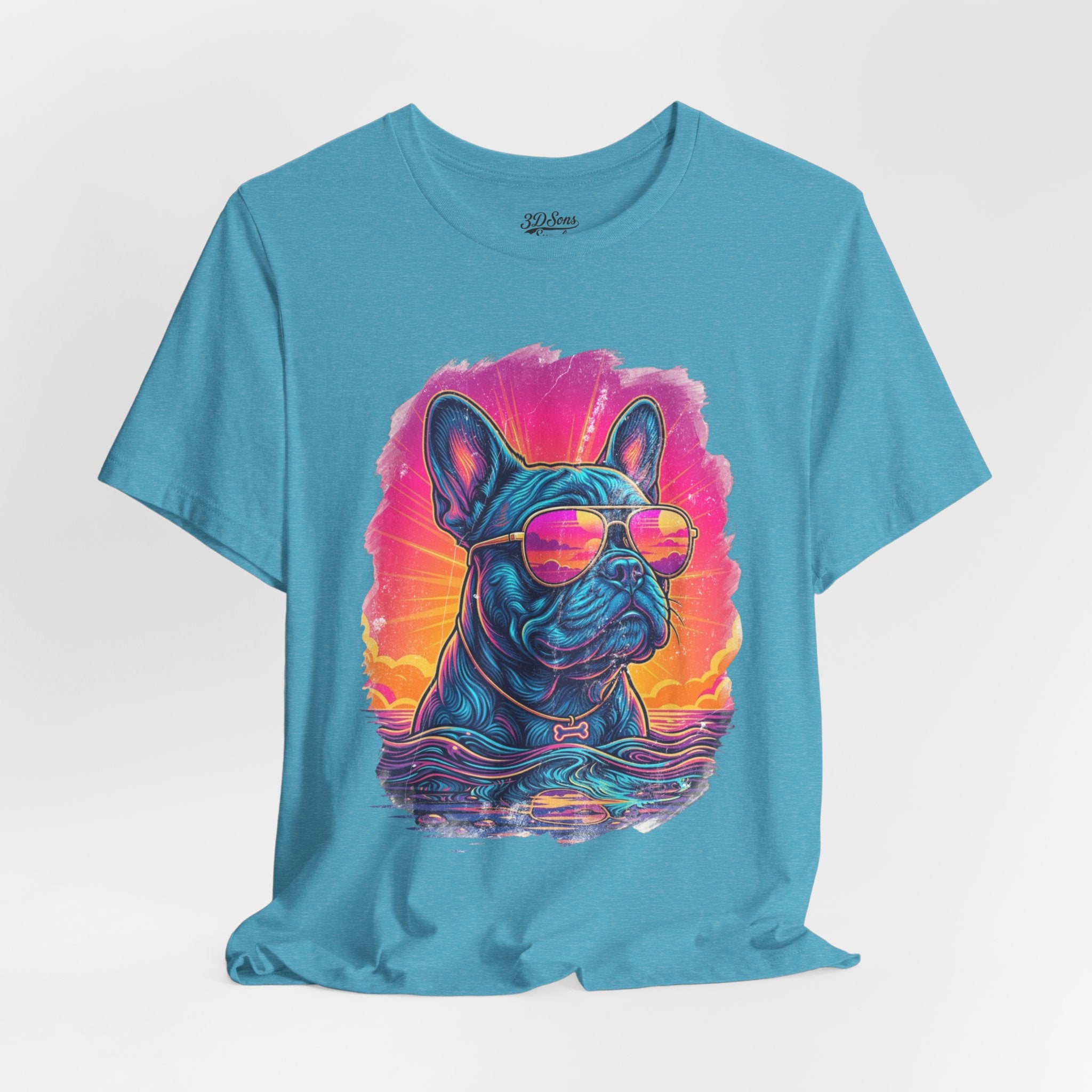 French Bulldog Retro 90s Tee — Vice City Vintage Dog Graphic