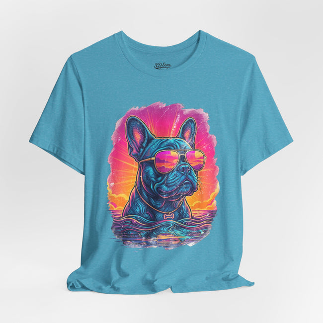 French Bulldog Retro 90s Tee — Vice City Vintage Dog Graphic