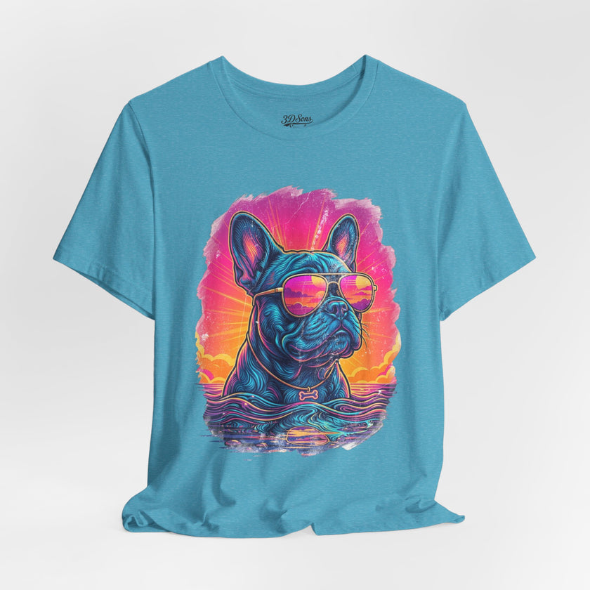 French Bulldog Retro 90s Tee — Vice City Vintage Dog Graphic