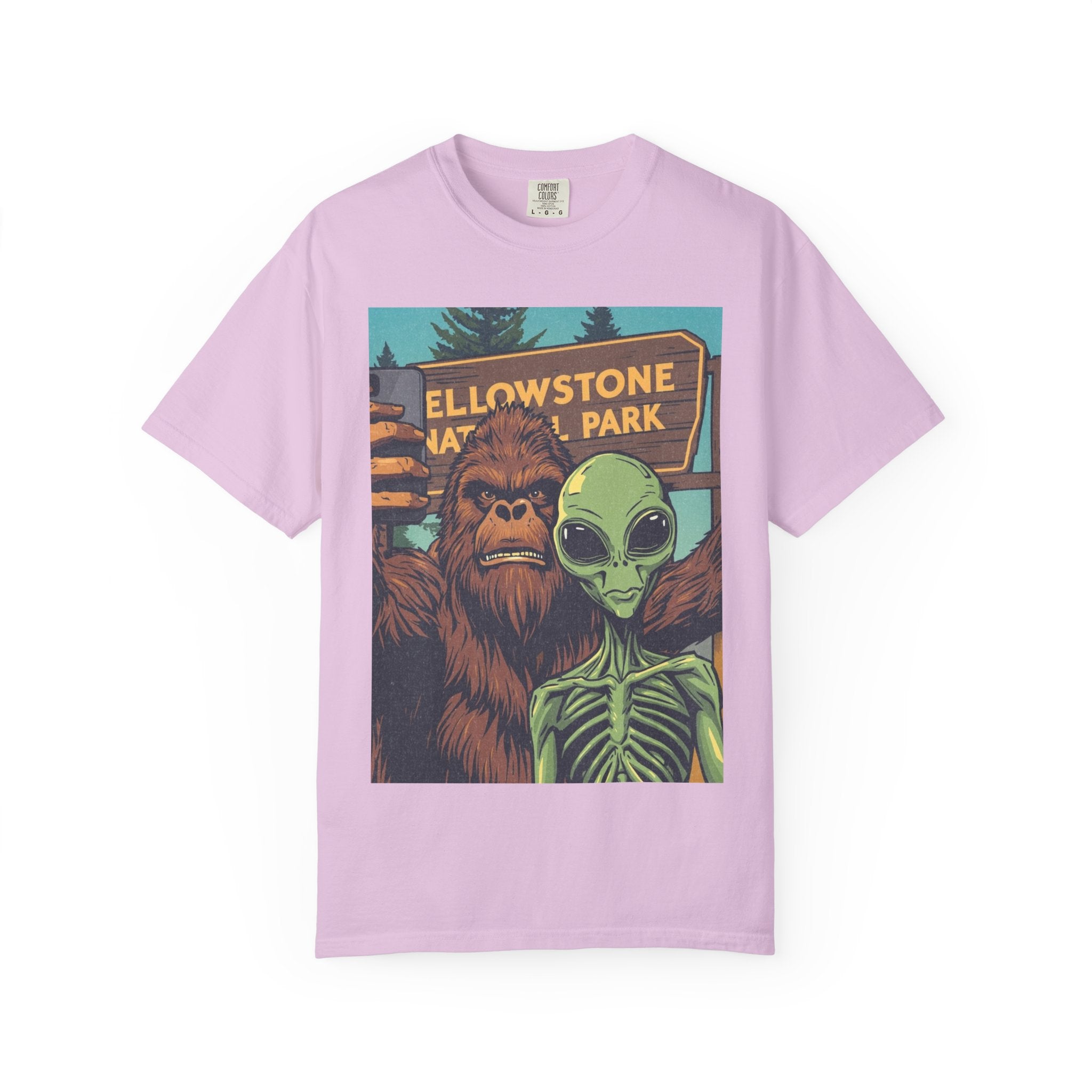 Alien & Bigfoot Yellowstone T-Shirt