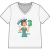 Personalized Mom of 3, Funny Motherhood Shirt Survival, Snacks & Patience