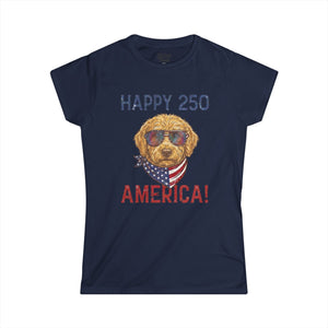 Women's Patriotic Dog Tee 