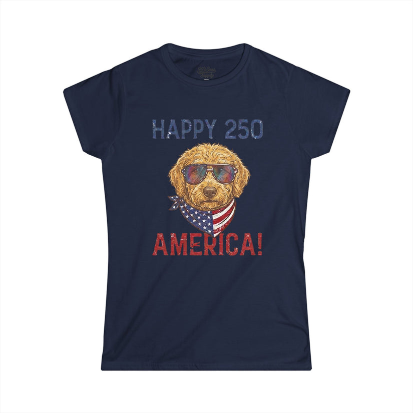 Women's Patriotic Dog Tee 