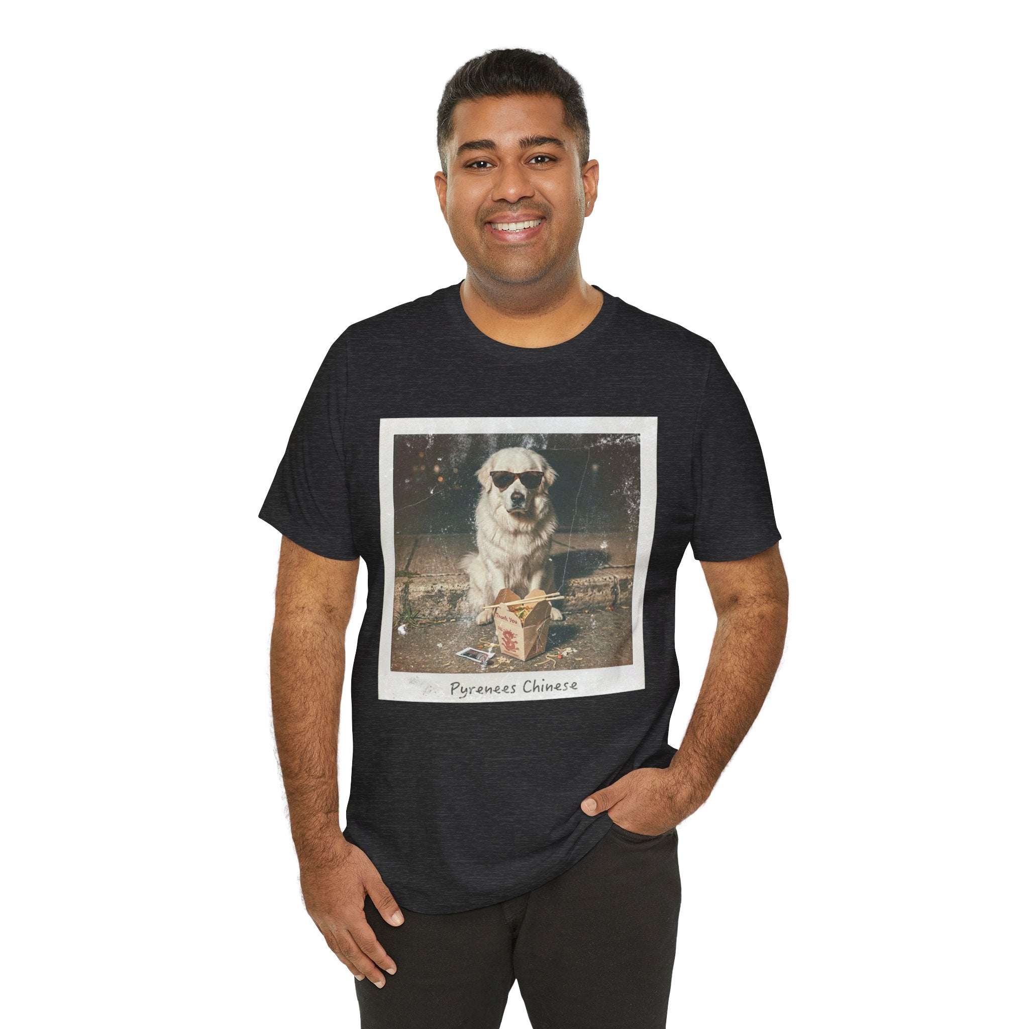 Pyreneese Chin Photo Tee — Vintage Pup Graphic T-Shirt