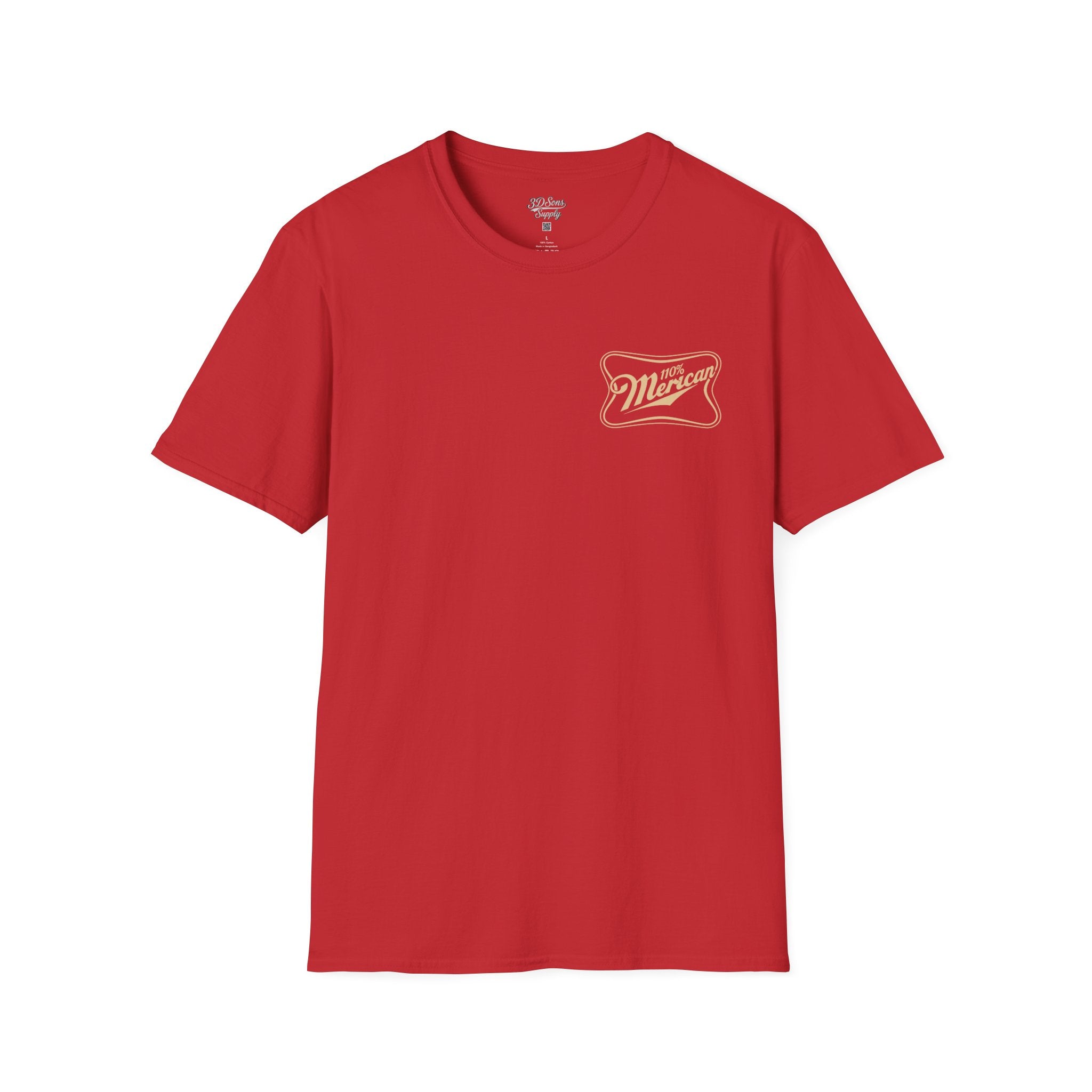 100% Merican Patriotic T-Shirt | American Flag, Fourth of July