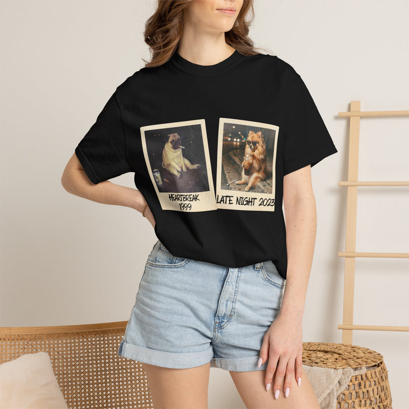 Personalized Polaroid Photo T-Shirt — Custom 2-Image Keepsake