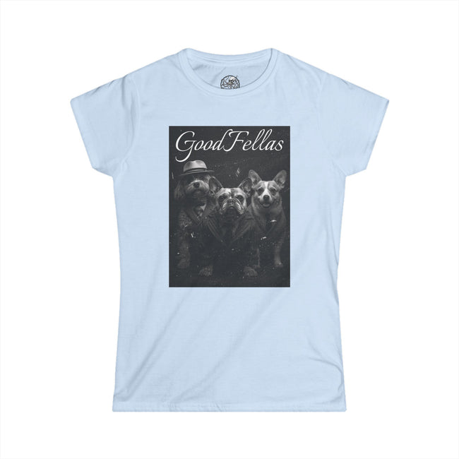 Women's GoodFellas Dogs Tee | Vintage Mafia Puppy Portrait Shirt – 3D Sons Supply Co