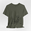 Alien Cowboy Sitting in Desert Tee | Night Sky Lawn Chair