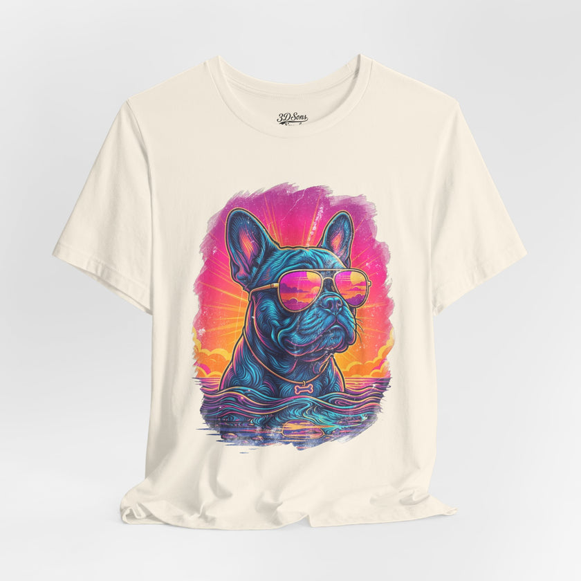 French Bulldog Retro 90s Tee — Vice City Vintage Dog Graphic