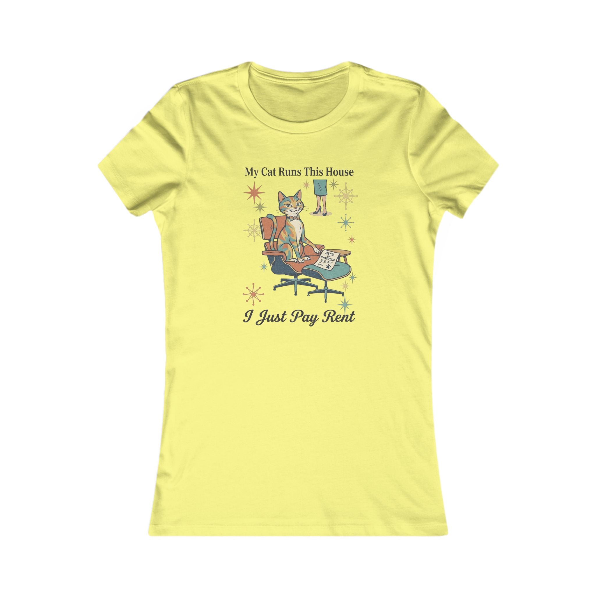 My Cat Runs This House Tee — Funny Women's Cat Lover T‑Shirt