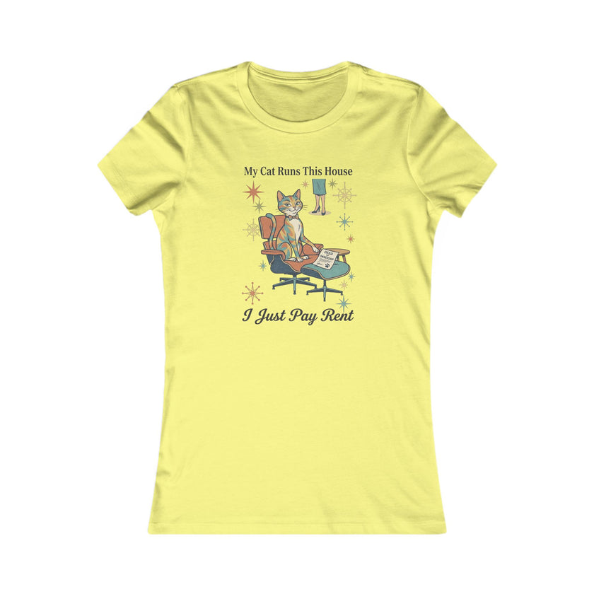 My Cat Runs This House Tee — Funny Women's Cat Lover T‑Shirt