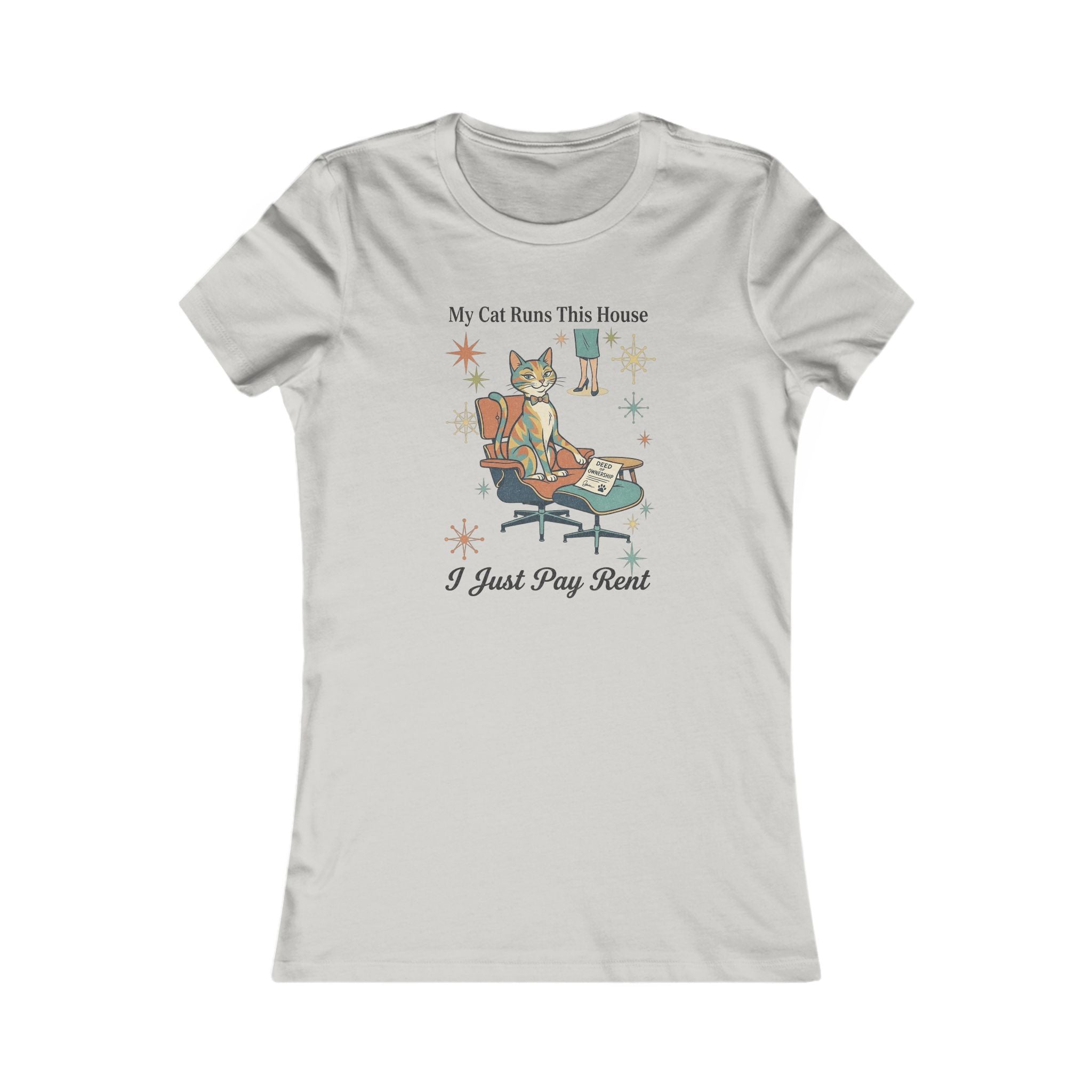 My Cat Runs This House Tee — Funny Women's Cat Lover T‑Shirt