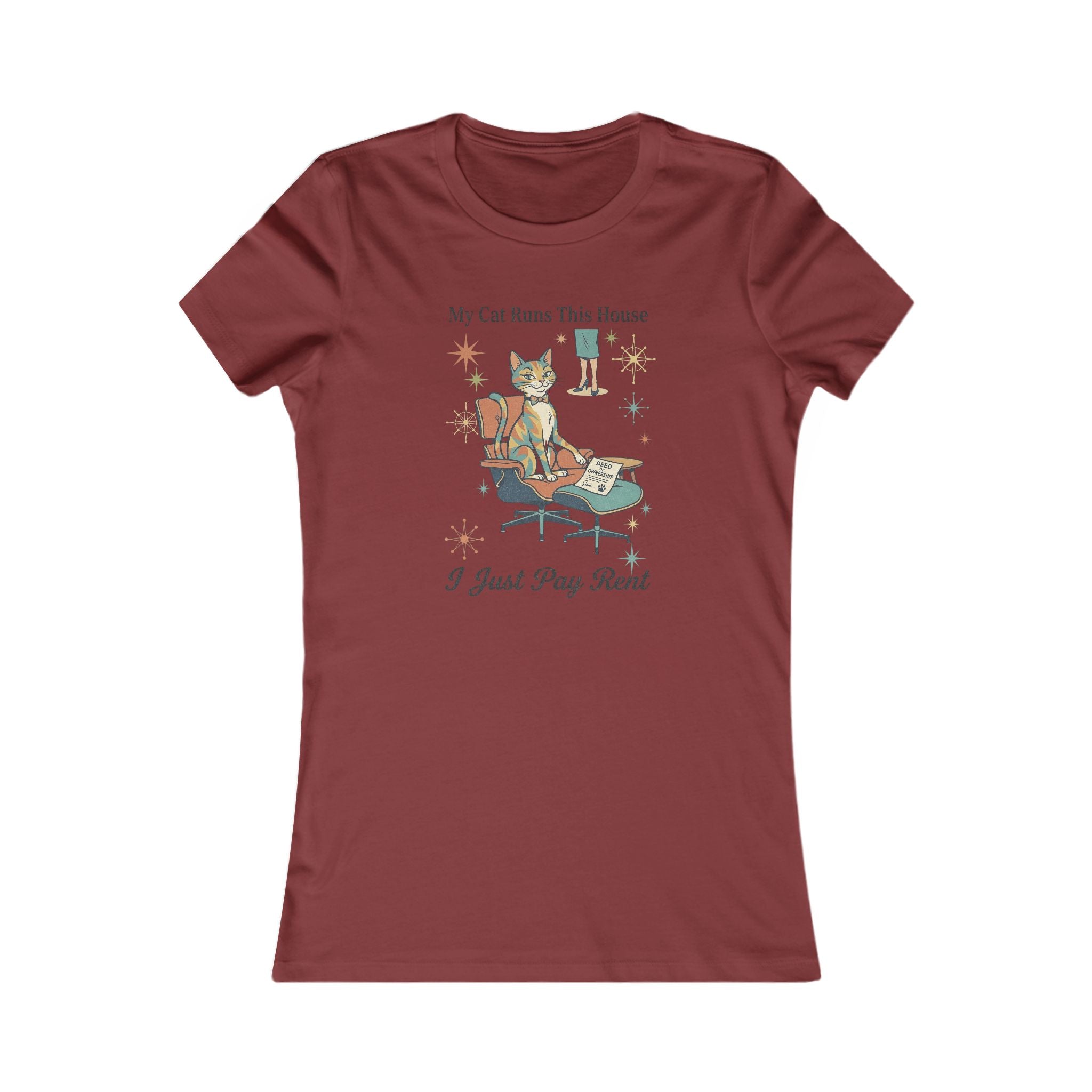 My Cat Runs This House Tee — Funny Women's Cat Lover T‑Shirt