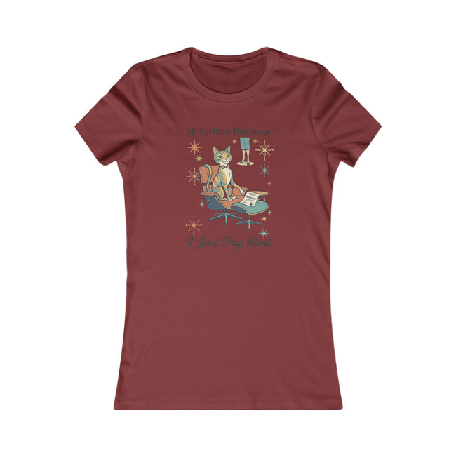 My Cat Runs This House Tee — Funny Women's Cat Lover T‑Shirt