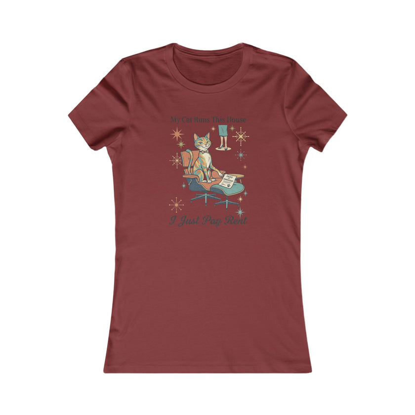 My Cat Runs This House Tee — Funny Women's Cat Lover T‑Shirt