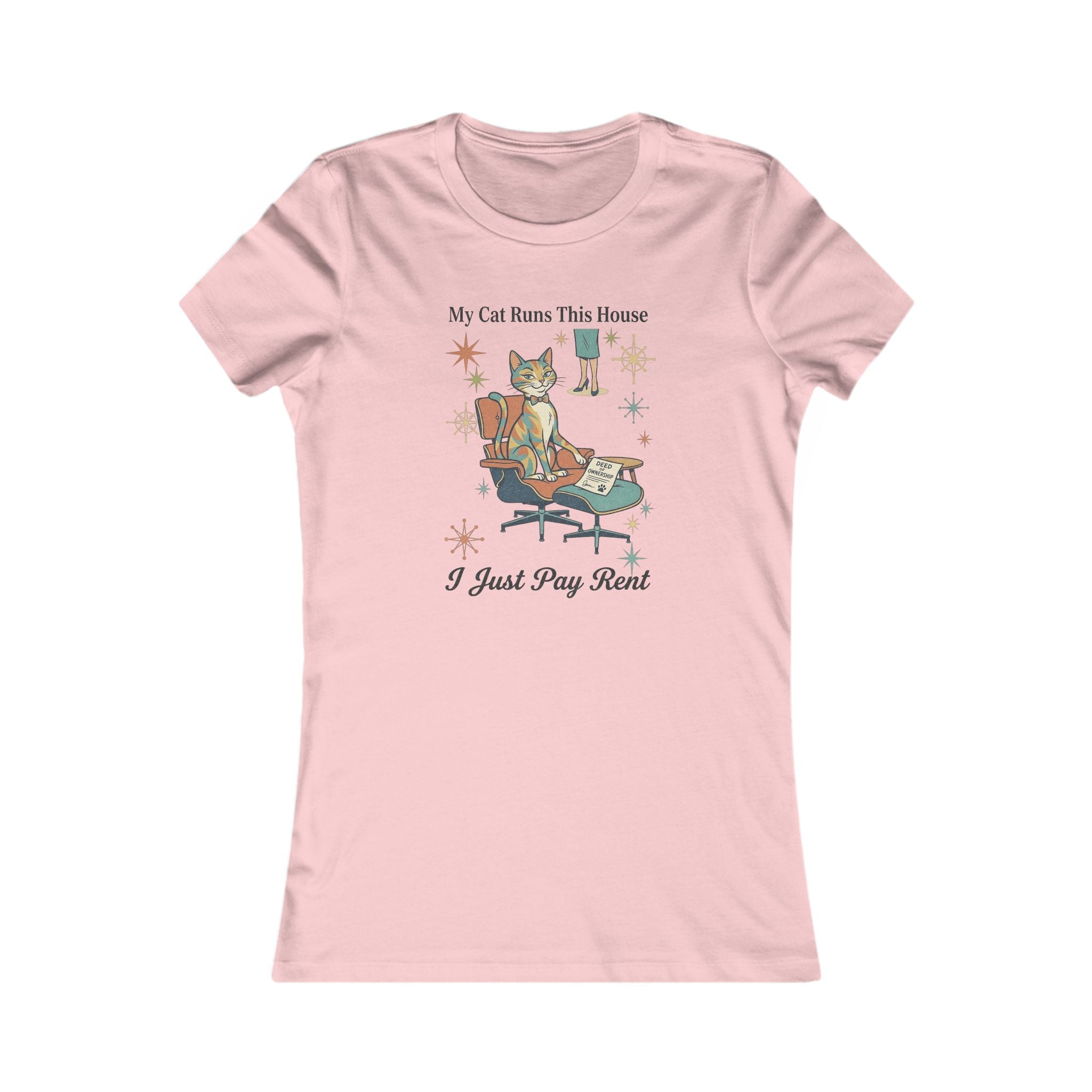 My Cat Runs This House Tee — Funny Women's Cat Lover T‑Shirt