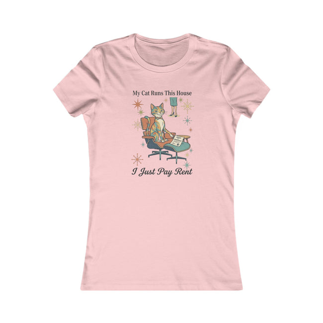 My Cat Runs This House Tee — Funny Women's Cat Lover T‑Shirt