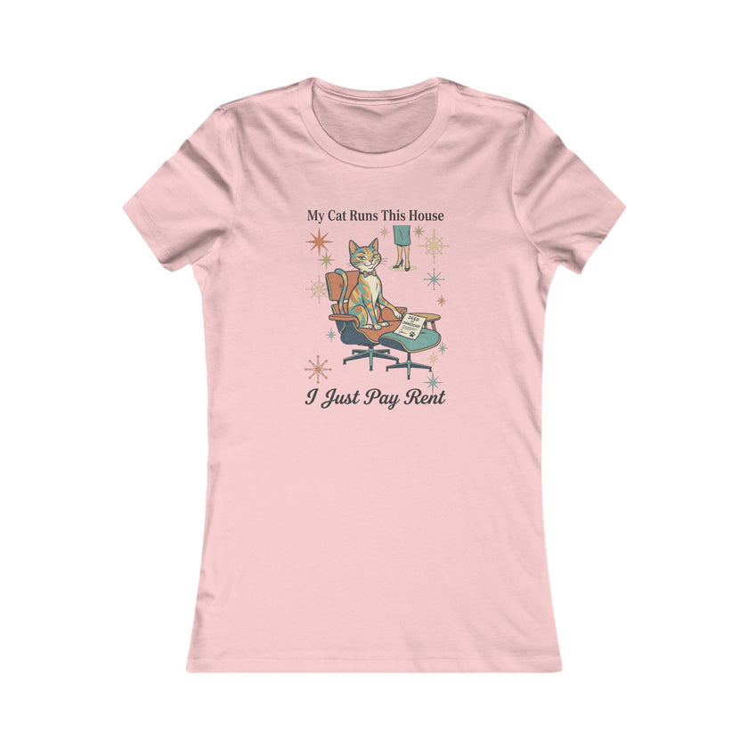 My Cat Runs This House Tee — Funny Women's Cat Lover T‑Shirt