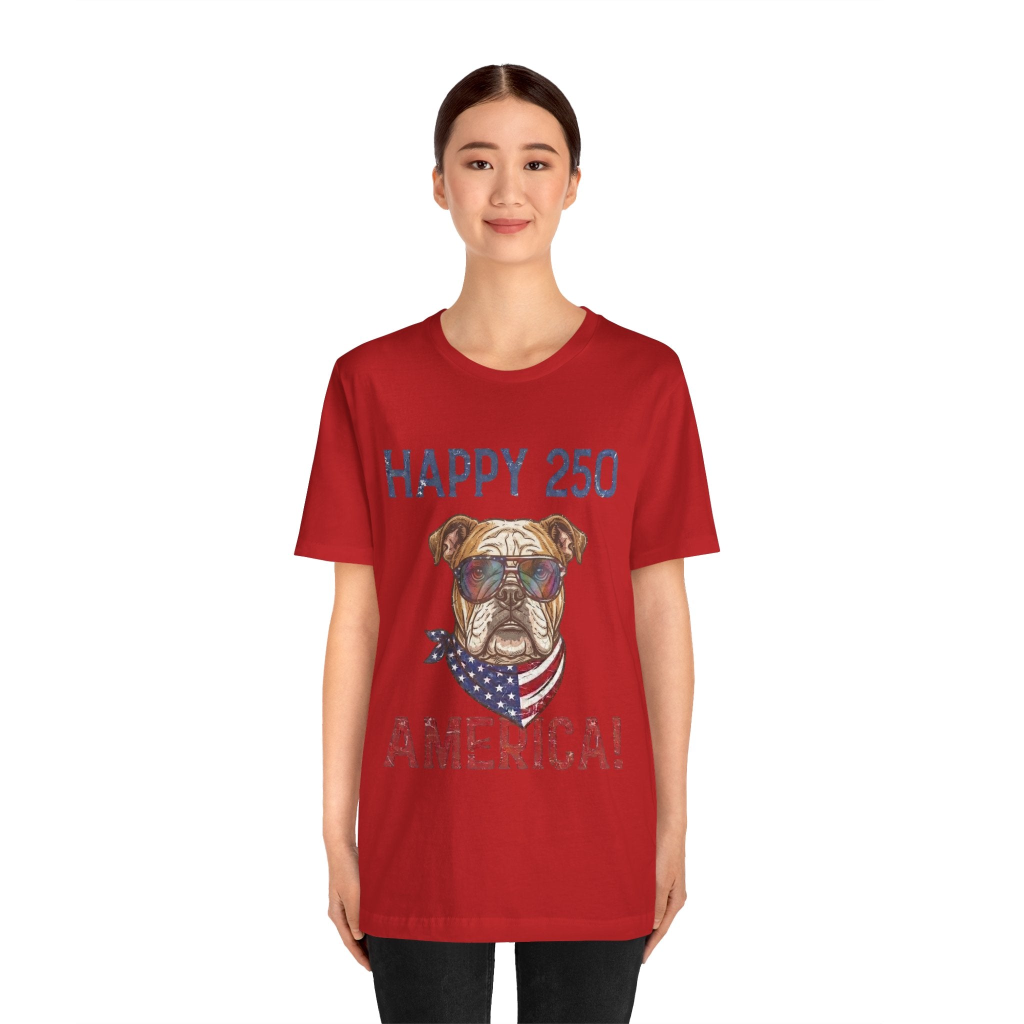 Patriotic Bulldog Tee - 