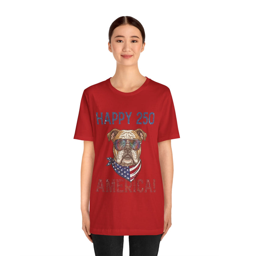Patriotic Bulldog Tee - 